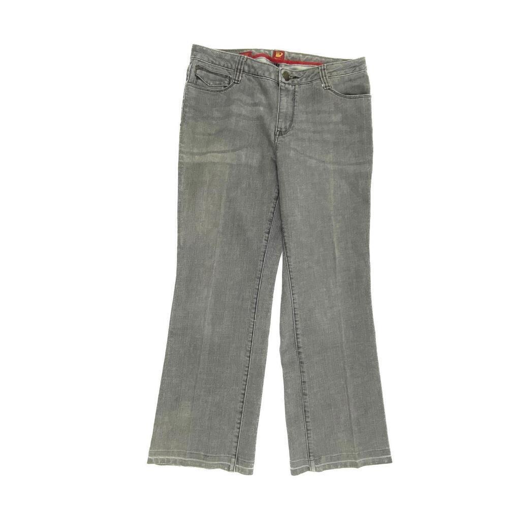 Sasson Bootcut Boogie Women's size 12 Gray Denim jeans